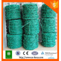 Galvanized or pvc coated barbed wire